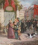 david monies Soldaternes indtog i Kobenhavn 1849 Sweden oil painting artist